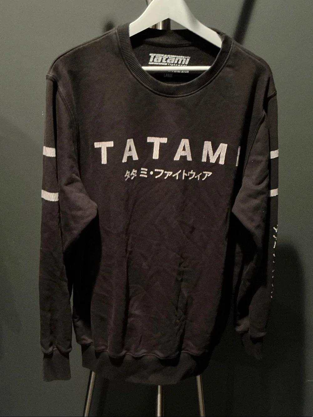 Tatami Men's Black Crewneck Sweatshirt with Logo